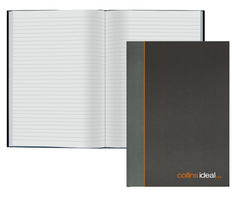 Collins Ideal Manuscript Book Casebound A5 Ruled 192 Pages Black 468 - 811064