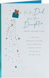 Father's Day Card For Dad From Daughter With Envelope - Heart Envelope Design