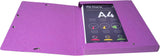 Exacompta - Ref 50300E - Elasticated Filing Archive Box - 270 x 340mm in Size, 25mm Spine, 600gsm Premium Pressboard, Elastic Closure - Assorted Colours