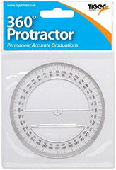 10cm 360° Protractor – Clear Circular Geometry Tool for Accurate Angle Measurement
