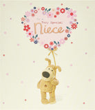 Boofle A Big Flower Balloon Design Niece Birthday Card