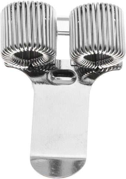 12 x Double Hole Metal Pen Holder With Pocket Clip