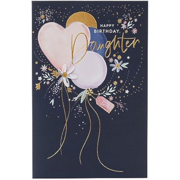 Stunning Balloons Design Daughter Birthday Card