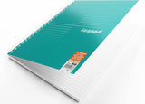 Silvine Luxpad Metallic A4+ FSC Wirebound Notebook - Lined (200 Pages) Pack of 3
