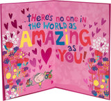 Cartoon Mother's Day Card includes Badge