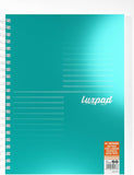 Silvine Luxpad Metallic A4+ FSC Wirebound Notebook - Lined (200 Pages) Pack of 3