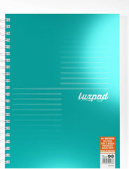 Silvine Luxpad Metallic A4+ FSC Wirebound Notebook - Lined (200 Pages) Pack of 3