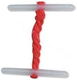 Send It By Treasury Tags 63mm Red Plastic Ends Pack of 100