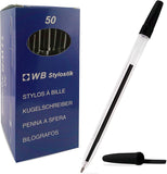 Ballpoint Pens – Black Ink (Pack of 500) – Medium Tip, Smooth Writing, Office & School Use