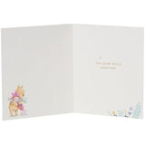Disney Winnie The Pooh Flower Design Get Well Soon Card