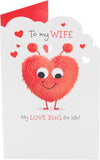 Valentine's Day Card for Wife - Sweet Love Bug Design