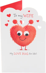Valentine's Day Card for Wife - Sweet Love Bug Design