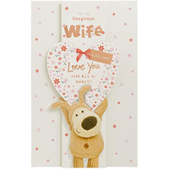 Boofle And Big Heart Wife Birthday Card
