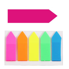 Pack of 125 Assorted Color Page Markers - Index Sticky Notes