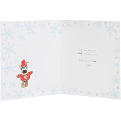 Boofle Skiing Son Christmas Card