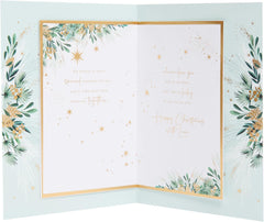 Christmas Card for Wife - Festive Gold Design