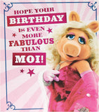 Disney Muppets Miss Piggy Design Birthday Card