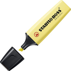 Highlighter - STABILO BOSS ORIGINAL Pastel - milky yellow (Pack of 10)
