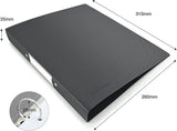 Rapesco Germ-Savvy® Antibacterial: A4 (2-Ring) PP Ring Binder, 35mm Spine – Black (1 Unit = 4 Binders)