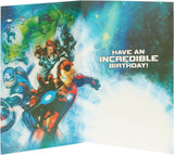 Marvel Avengers 8th Birthday Card with Badge