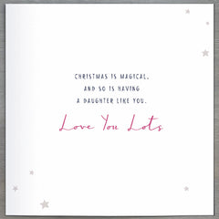 Daughter Deer in Bell Jar Pink Christmas Card