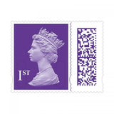Queen Elizabeth II Barcoded Definitive Stamps - 4 x 1st Class Royal Mail Pack