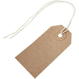 70 x 35mm Brown Strung Tag (Pack of 400)