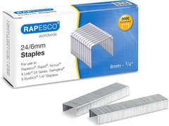 Rapesco 24/6mm (22/6) Galvanised Staples (Pack 5000)