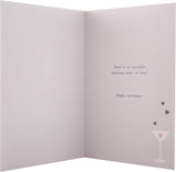 Cocktail Glass Design Happy Birthday Daughter In Style Card