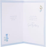 Blue & Gold Design Dad Birthday Card