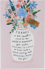 Flower Vase Design Mum Birthday Card