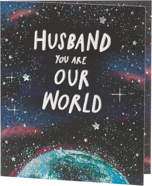 UK Greetings Father's Day Card for Husband - Our World Design