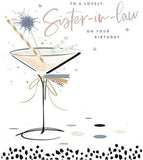 Foil Finish Lovely Sister-in-Law Birthday Card