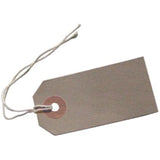 120mm x 60mm Brown Strung Tags (Pack of 100)