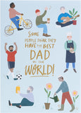 Sweet Dad Cartoon Design Dad Father's Day Card