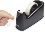 1639 Germ-Savvy Antibacterial, 500 Heavy Duty Tape Dispenser with 4 Rolls of Tape, Black
