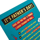 Hallmark Father's Day Card - Funny 'Top 10 Things' Design