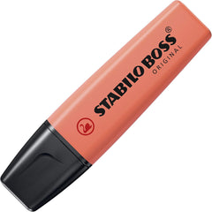 Highlighter - STABILO BOSS ORIGINAL Pastel - mellow coral red (Pack of 10)