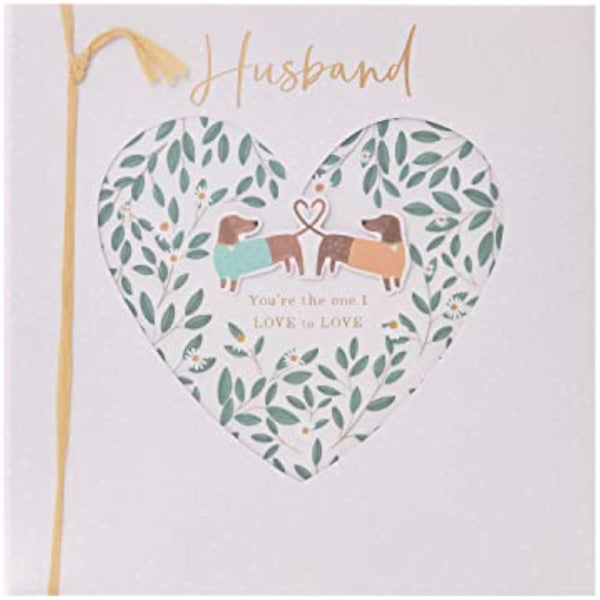 Husband Romantic Design With Pair of Sausage Dogs