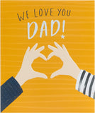 Heart Shape Father's Day Card For Dad From Both Of Us