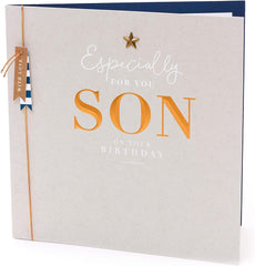 Star Attachment Sentimental Son Birthday Card