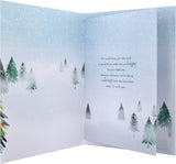 Hallmark Boxed Christmas Card for Boyfriend - Classic Winter Scene with Tree Design