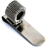 12 x Single Metal Pen Holder With Pocket Clip Silver