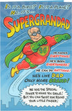 Super Grandpa Father's Day Card Flying Superman