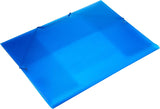 Q-Connect Elasticated Folder 3 Flap A4 Blue