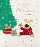 Boofle Baby Boys 1st Christmas Card - Cute Design