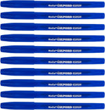 Curve Blue Ballpoint Pens - Pack of 10 | Smooth Writing Pens for School & Office