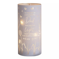 Thoughts of You Memorial Tube Light – ‘Dad’ Tribute Keepsake