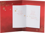 Husband Christmas Card – Luxurious Red and Gold Holiday Design