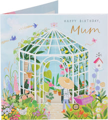 Beautiful Greenhouse Design Mum Birthday Card